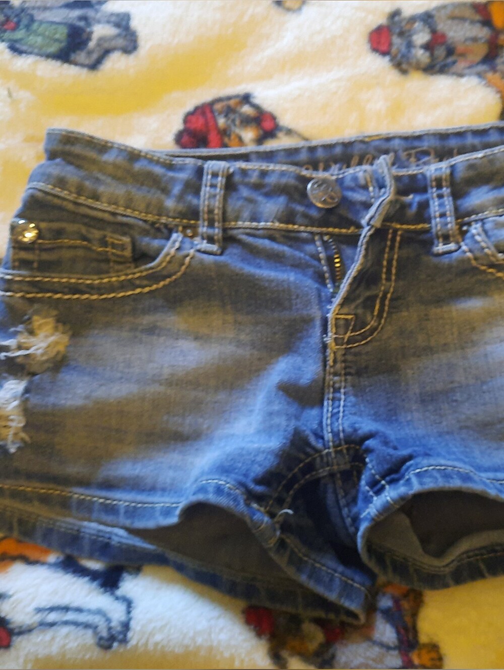 Dark Wash Denim Jeans - Blue